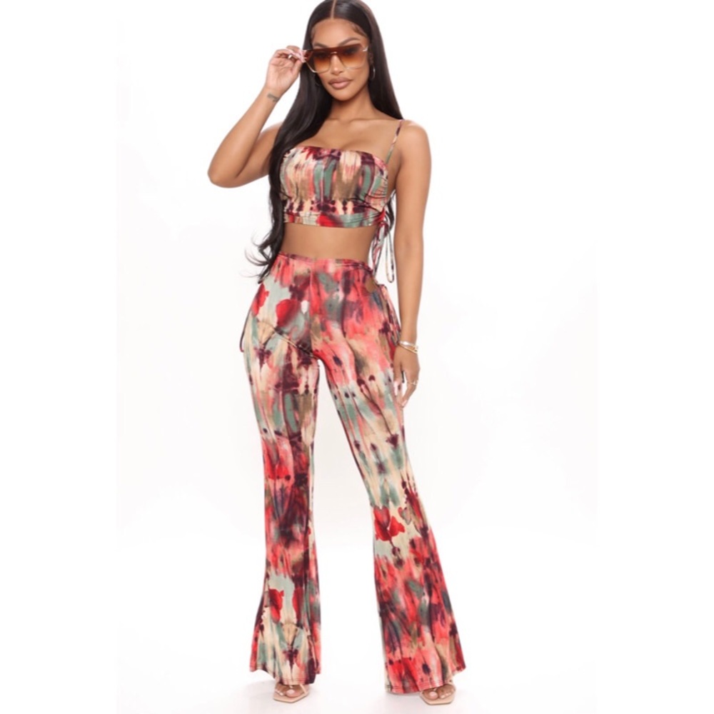 Fashion Nova Looking Fine Flare Pant Set